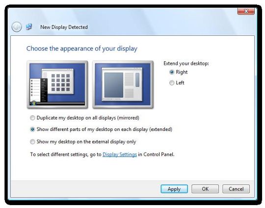 Extended Desktop On Vista
