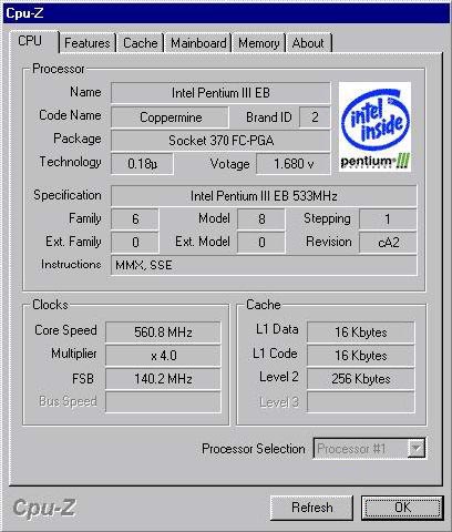 CPU-Z 1.40 -    