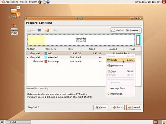 Windows Vista  Ubuntu Linux:     